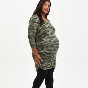 Torrid Maternity Ruched Side Tunic Tee NWT Size 0X